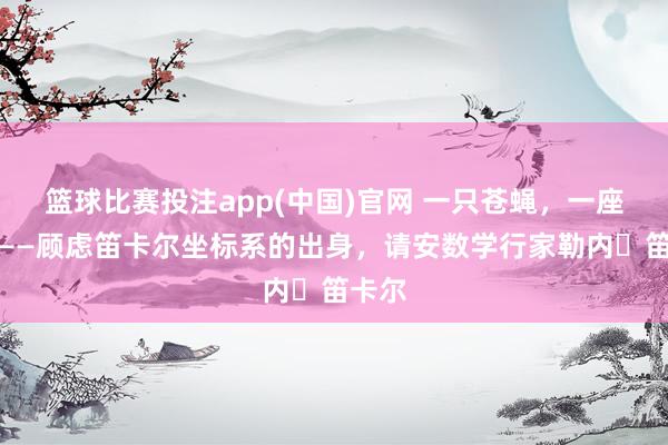 篮球比赛投注app(中国)官网 一只苍蝇，一座桥梁——顾虑笛卡尔坐标系的出身，请安数学行家勒内・笛卡尔
