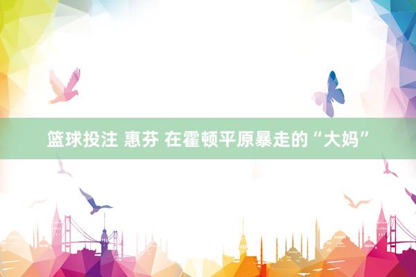 篮球投注 惠芬 在霍顿平原暴走的“大妈”