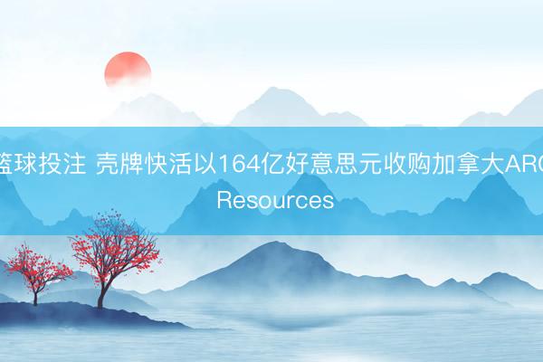 篮球投注 壳牌快活以164亿好意思元收购加拿大ARC Resources